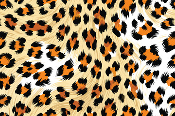 African leopard fur pattern print showcasing animal skin texture in an abstract african design © Merisca