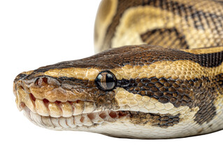 Fototapeta premium Coiled Python Close-Up 