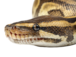 Coiled Python Close-Up 