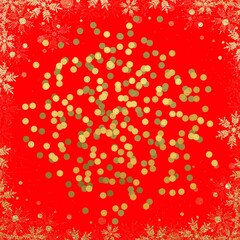 White and red seamless snowflake texture  Christmas design for greeting card,merry xmas,banner, wallpaper or background decor