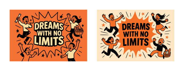 Diverse youth celebrating achievements with graduation cap and certificate