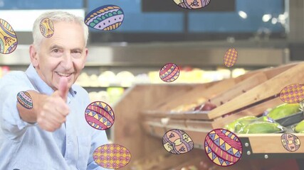 Animation of financial data processing over delivery man and van - Powered by Adobe