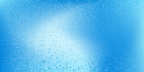 Dot mesh blue gradient background with shining lines waves modern abstract © AiskaZahratus