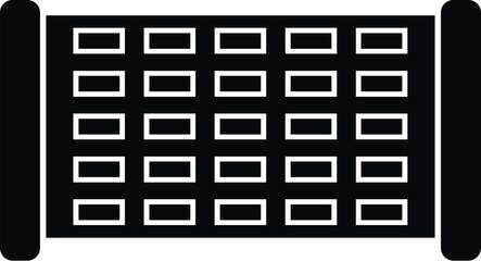 Security barrier presenting a strong protective boundary or demarcation