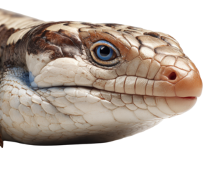 Close-up of Blue-Tongued Skink Head 