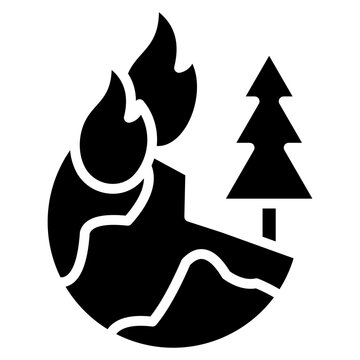 Habitat Destruction glyph icon