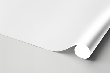 Curved metallic paper mockup png, transparent design