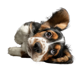 PNG Playful puppy with floppy ears