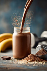 Creamy Chocolate Banana Bliss mocktail