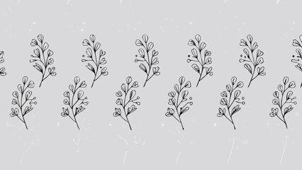 Minimalist Floral Pattern Background
