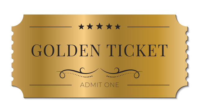 golden ticket template