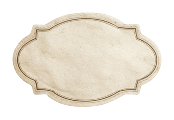 PNG Vintage ornate blank label