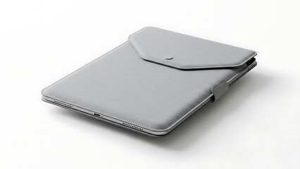 Magnetic Closure Felt iPad Tablet Sleeve Mockup Minimalist Floating