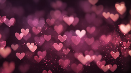 Pink Heart Photo Background for Business Advertising