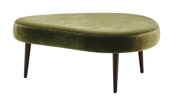 PNG Velvet mint-brown color coffee-table furniture ottoman design.