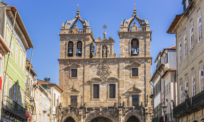 Cathedral in Braga historic city, Portugal