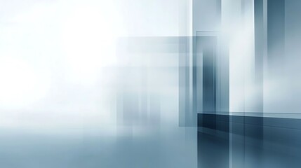 Digital trust corporate presentation background with minimal abstract tech layers, soft blue gray tones and wide blank upper space for brand trust messaging