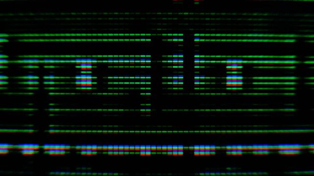 Signal Disturbance Broken Monitor macro view, Screen TV Glitch Error,  VHS static noise glitch overlay, Distorted CRT VCR Video Effects