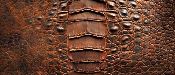 Rich dark brown crocodile leather texture with high detail and natural patterns. Ideal for luxury design, fashion backgrounds, accessories mockups, or stylish digital compositions.