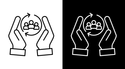 Inclusion White Icon Set Design