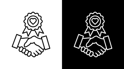 Trust White Icon Set Design