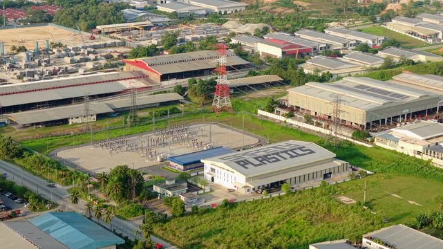 Solar Rooftops and Power Infrastructure in Malaysian Industrial Zone