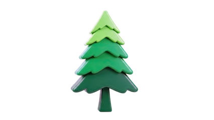 Stylized Green Christmas Tree