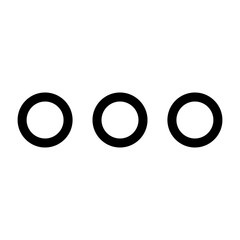 Fototapeta premium Triple vector dots icons