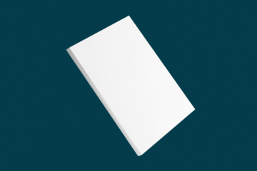 Magazine cover png mockup, transparent design