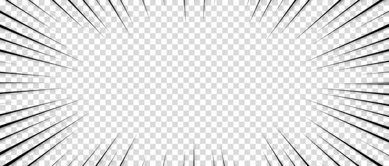 Comic book radial lines background