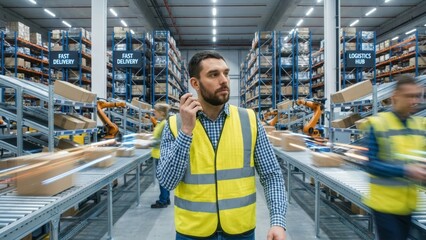 Advanced warehouse logistics with efficient cargo distribution and shipping map for modern ship import efficiency