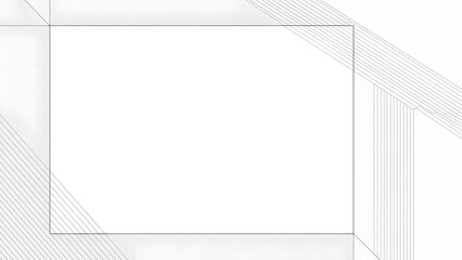 Modern Abstract 3D Shapes on Clean Minimal White Background