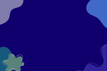 Modern Abstract Blue Blob Background Design