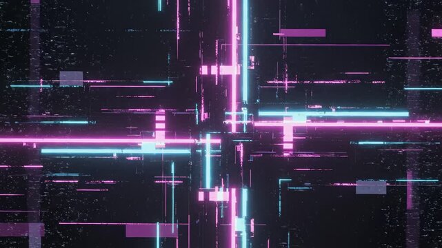 Abstract digital glitch art
