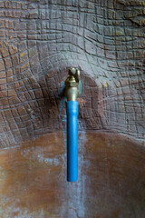 Unique Rustic Tree Bark Style Sink Faucet