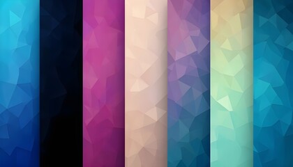 Modern Abstract Gradient Geometric Cover Designs Featuring Bold Shapes, Smooth Color Transitions, and Dynamic Visual Flow