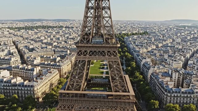Eiffel Tower and Paris cityscape