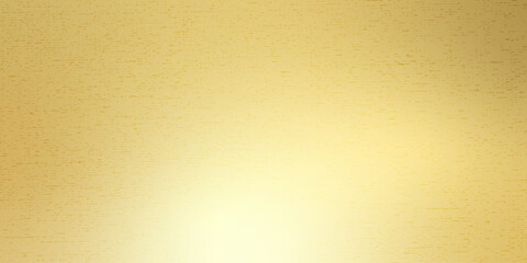 Naklejka premium Gold brass texture gritty gradient. Luxurious warm foil background with smooth gradation texture, for elegant design project and premium golden surface application. Vector metal satin bg.
