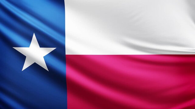 Texas flag 4K video flag background texture, flag of Texas waving in the wind, realistic american state flag video, USA, US patriotism