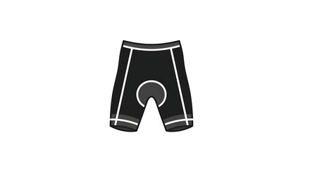 Sleek black cycling shorts with padded seat for comfortable athletic performance