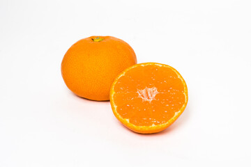 orange on a white background
