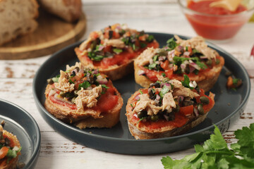 Traditional sandwiches of Malta Hobz Biz Zejt	