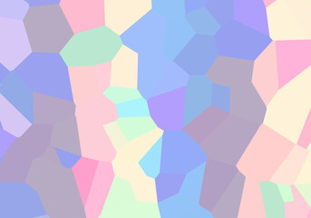 Soft Pastel Geometric Mosaic Background - Abstract Polygonal Pattern for Modern Design