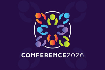 Abstract Roundtable Discussion Logo Design for 2026 Global Seminar and Workshop