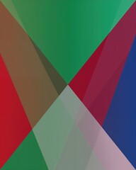 Obraz premium Vibrant geometric shapes in a colorful abstract composition