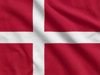Fototapeta premium The flag of Denmark. Geopolitics.