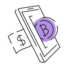 A doodle style illustration showing token exchange
