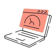 A drawing style illustration depicting performance metrics