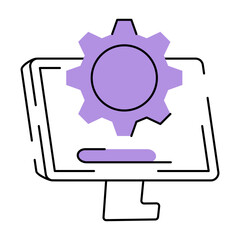 A doodle style illustration showing software update