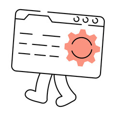 A drawing style illustration depicting code optimization